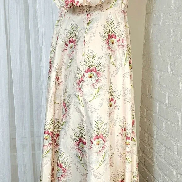 Hill House Matilda Maxi Dress Floral Puff Sleeve Size XL - Picture 10 of 13